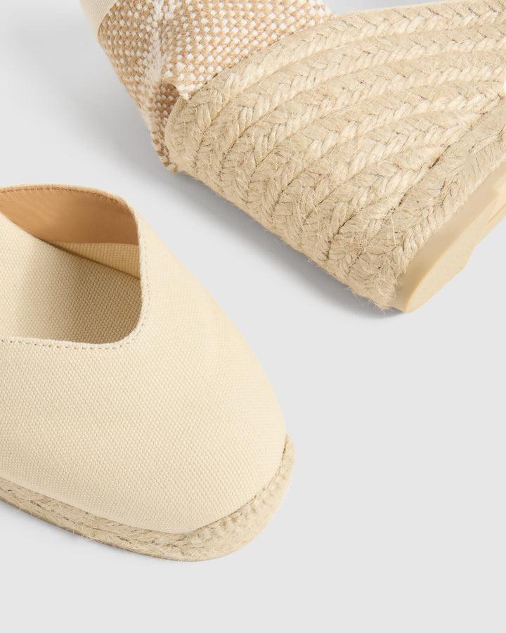 Castañer CASTAÑER ALPARGATAS CUÑA CHIARA IVORY MUJER – Castañer Los más vendidos