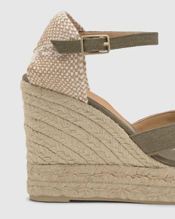 Castañer Alpargata de Mujer estilo Sandalia con Cuña de 11cm de altura | Castañer COMPRAR AHORA