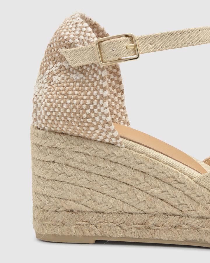 Castañer Alpargata de Mujer estilo Sandalia con Cuña de 7cm de altura | Castañer Precio de fábrica