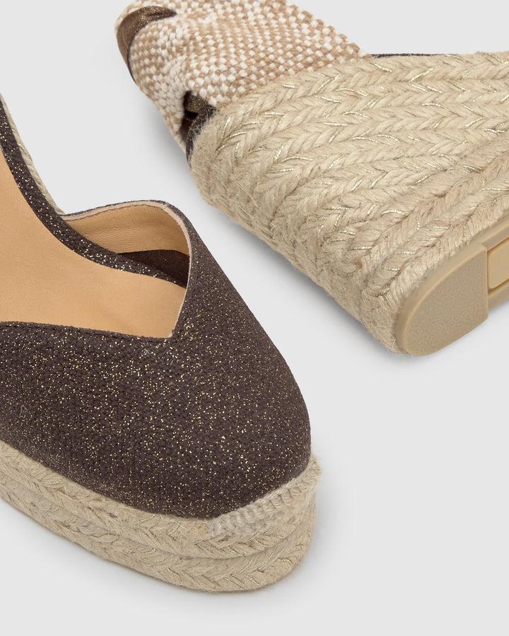 Castañer Calzado de Mujer estilo Pala Talon con Cuña de 11cm de altura | Castañer Promoción por tiempo limitado