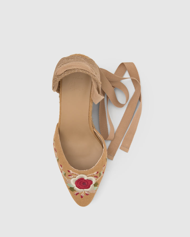 Castañer Alpargata de Mujer estilo Pala Talon con Cuña de 9cm de altura | Castañer Precios de Black Friday