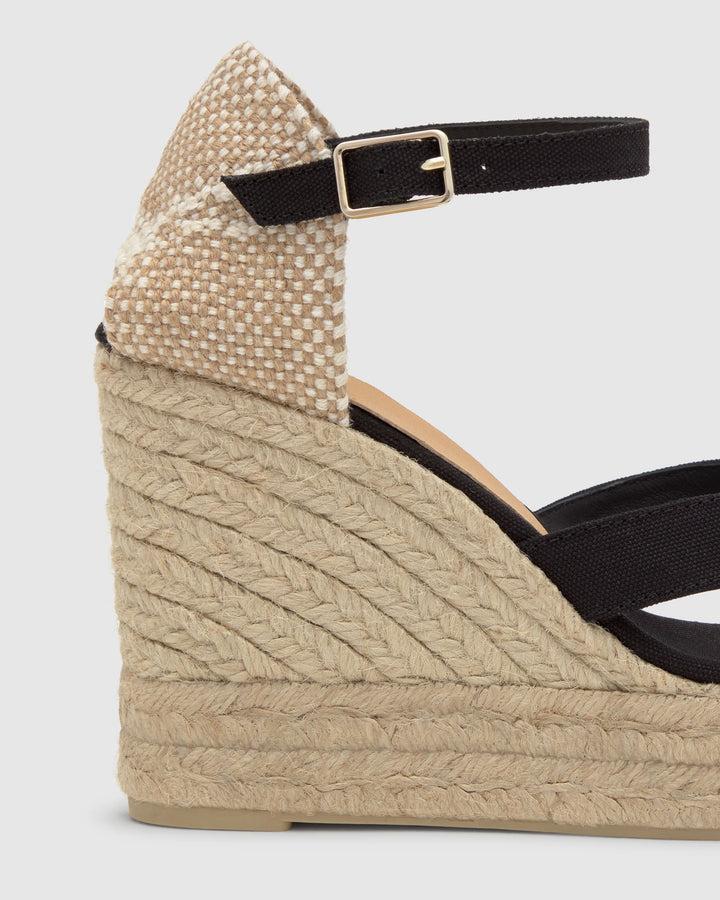 Castañer Alpargata de Mujer estilo Sandalia con Cuña de 11cm de altura | Castañer Oferta exclusiva
