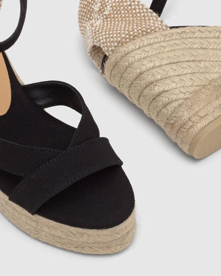 Castañer Alpargata de Mujer estilo Sandalia con Cuña de 11cm de altura | Castañer Oferta exclusiva