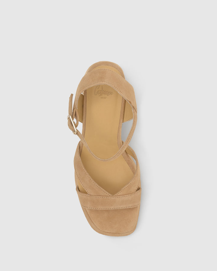 Castañer Calzado de Mujer estilo Sandalia con Tacón de 10cm de altura | Castañer Grandes ahorros