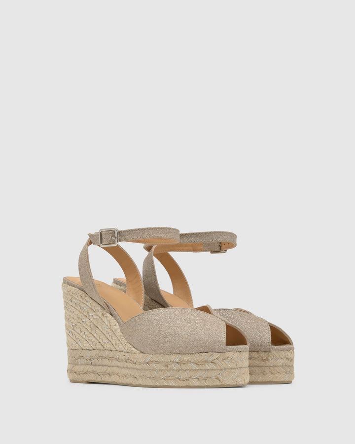 Castañer Alpargata de Mujer estilo Sandalia con Cuña de 11cm de altura | Castañer Devoluciones gratuitas