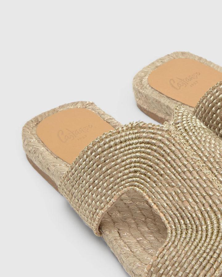 Castañer Alpargata de Mujer estilo Sandalia con Plana de 2cm de altura | Castañer Ofertas