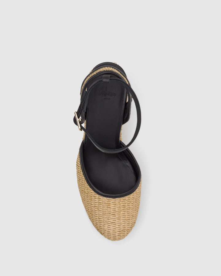 Castañer Alpargata de Mujer estilo Pala Talon con Cuña de 9cm de altura | Castañer Rebajas online