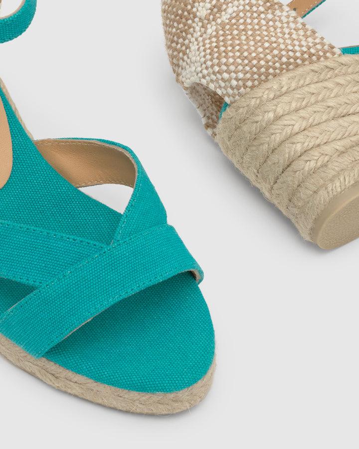 Castañer Alpargata de Mujer estilo Sandalia con Cuña de 7cm de altura | Castañer Envío gratis