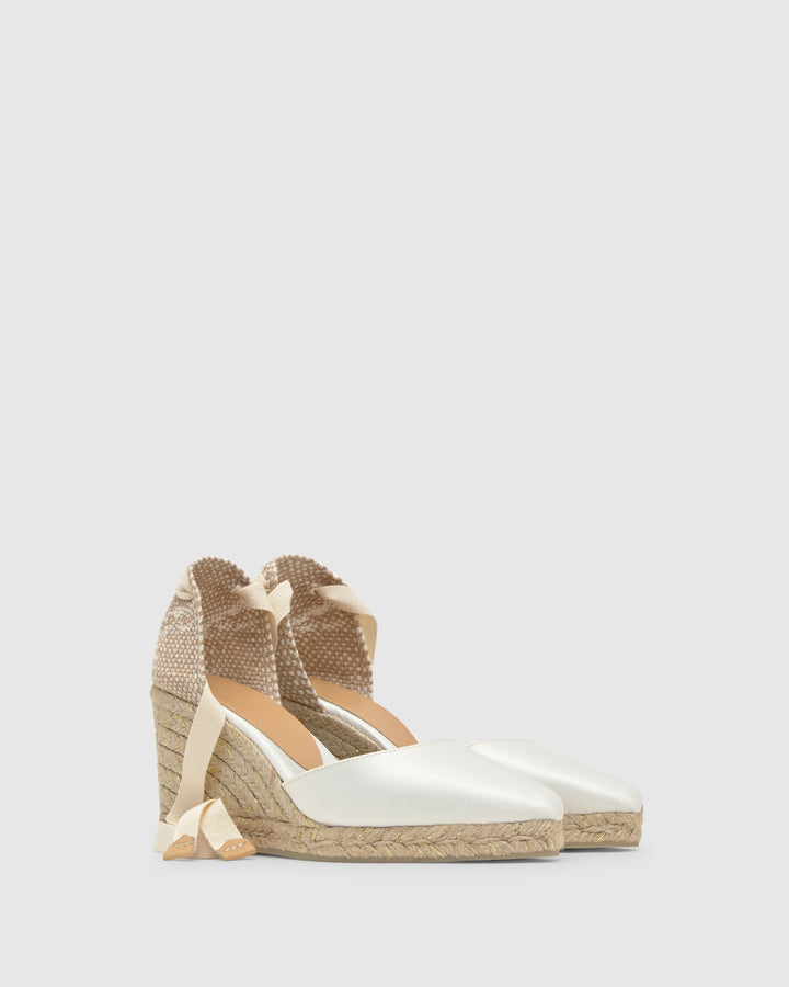 Castañer Alpargata de Mujer estilo Pala Talon con Cuña de 9cm de altura | Castañer Oferta especial
