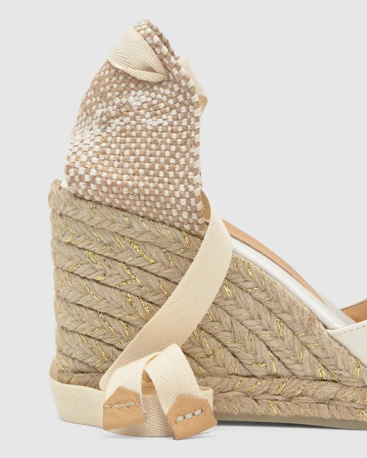 Castañer Alpargata de Mujer estilo Pala Talon con Cuña de 9cm de altura | Castañer Oferta especial