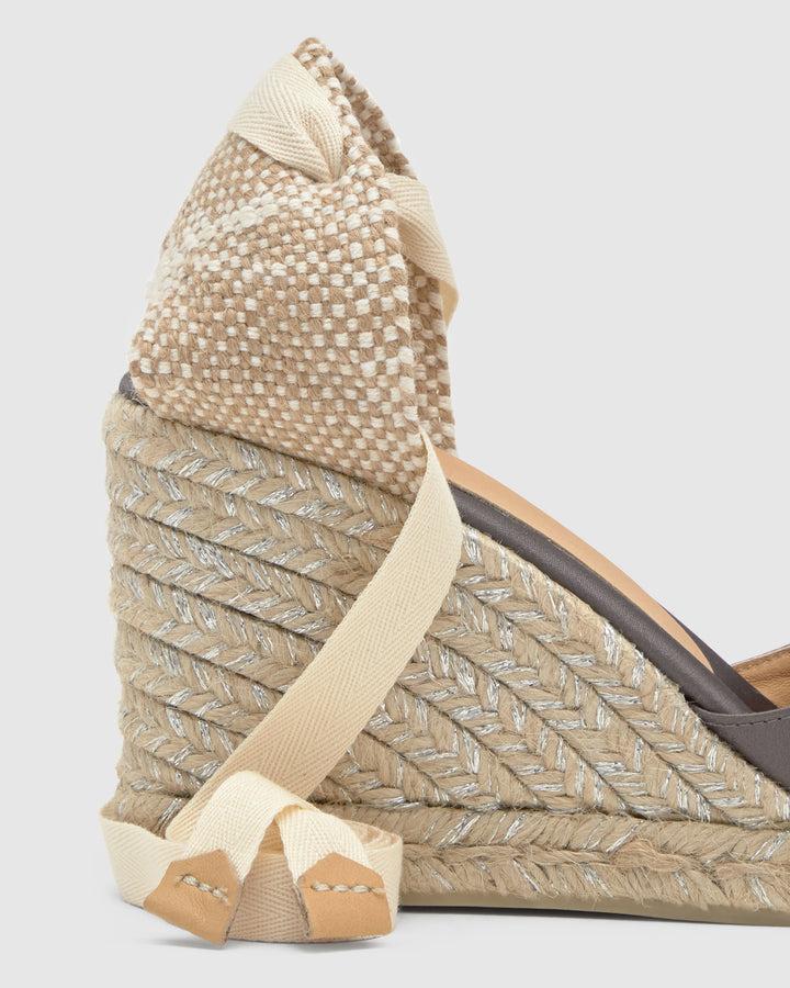 Castañer Alpargata de Mujer estilo Pala Talon con Cuña de 9cm de altura | Castañer Envío gratis