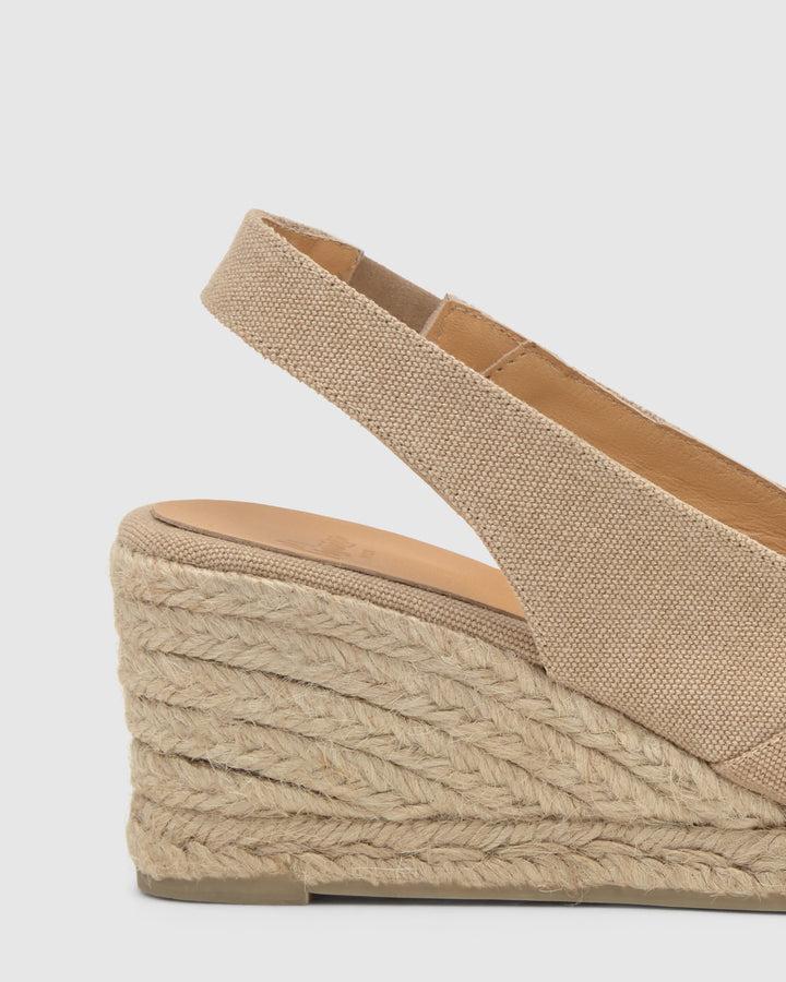 Castañer Alpargata de Mujer estilo Peep Toe con Cuña de 7cm de altura | Castañer COMPRAR AHORA