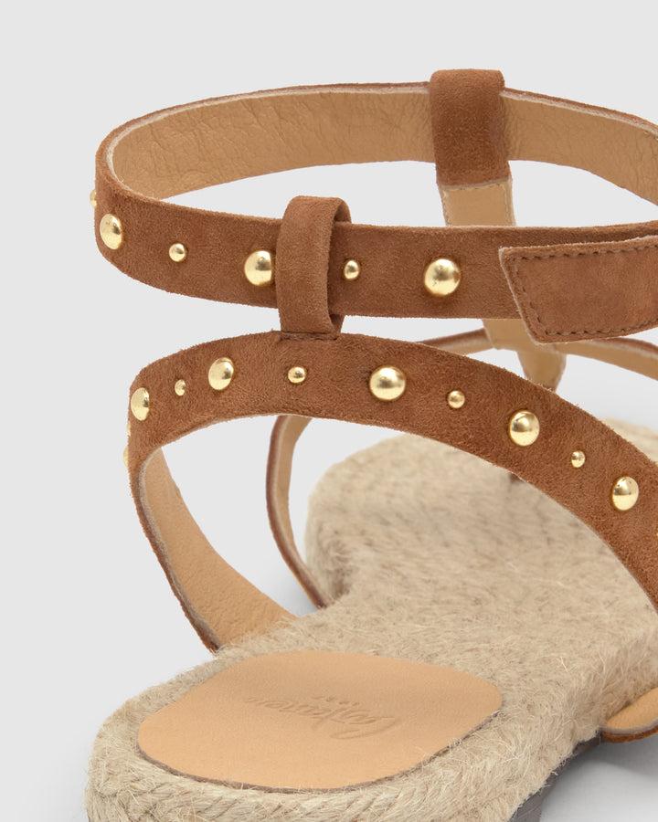 Castañer Calzado de Mujer estilo Sandalia con Plana de 2cm de altura | Castañer Oferta especial de fábrica