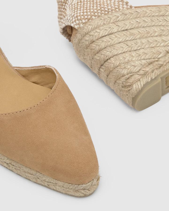 Castañer Alpargata de Mujer estilo Pala Talon con Cuña de 9cm de altura | Castañer Superdescuento