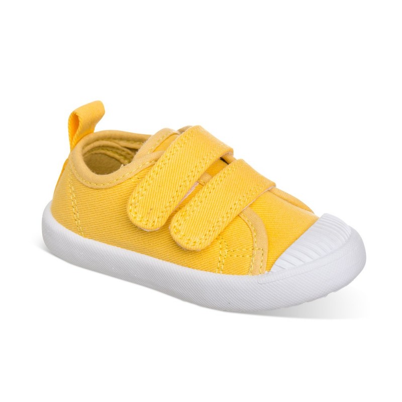 Chetto Lona color amarillo fácil de combinar con dos Velcros puntera de goma y gran flexibilidad Precios de Black Friday