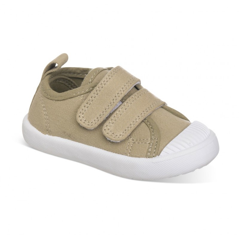 Chetto Lona color verde caqui fácil de combinar con dos Velcros puntera de goma y gran flexibilidad En oferta