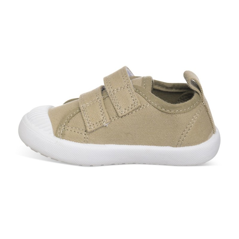 Chetto Lona color verde caqui fácil de combinar con dos Velcros puntera de goma y gran flexibilidad En oferta