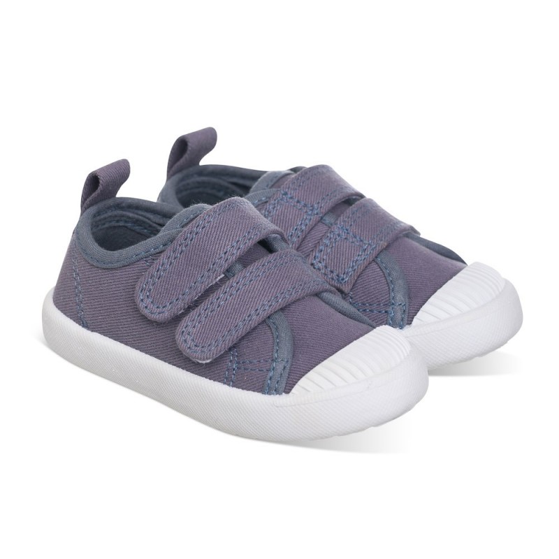 Chetto Lona color gris fácil de combinar con dos Velcros puntera de goma y gran flexibilidad Descuentos del mes