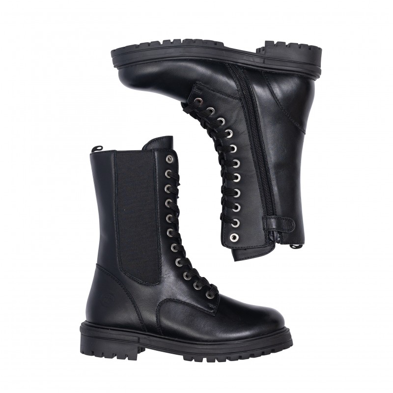 Chetto LINEA ELECTRA - BOTA MILITAR CON ELASTICO EN PIEL Precio de fábrica
