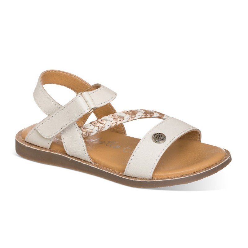 Chetto Sandalia color blanca para NIÑA 100% piel Grandes descuentos