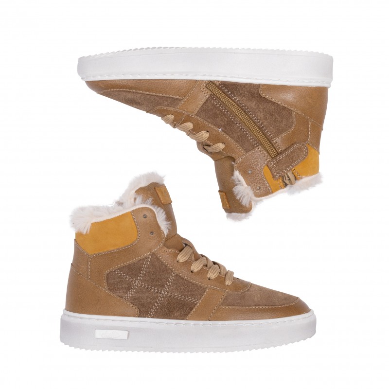 Chetto DEPORTIVO EN PIEL - CASUAL - DETALLE DE PELO - CHETTO Grandes ahorros
