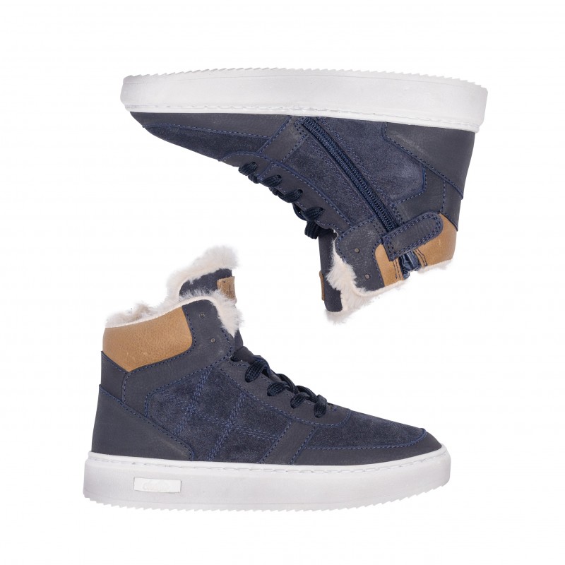 Chetto DEPORTIVO EN PIEL - CASUAL - DETALLE DE PELO - CHETTO Rebajas de fin de temporada