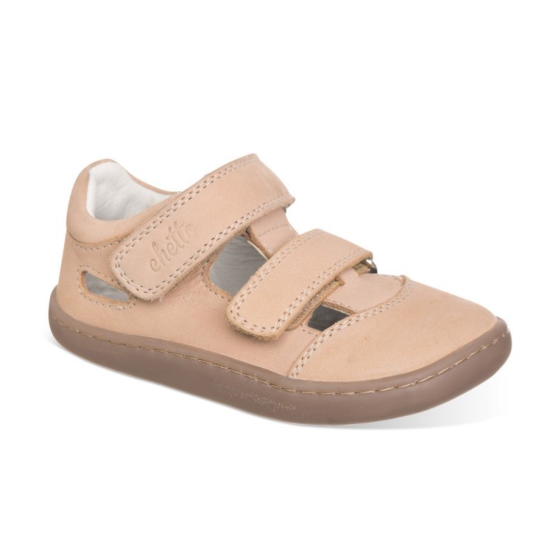 Chetto Cangrejera dos Velcros color rosa confeccionada en piel y 100% respetuosa Rebajas de fábrica