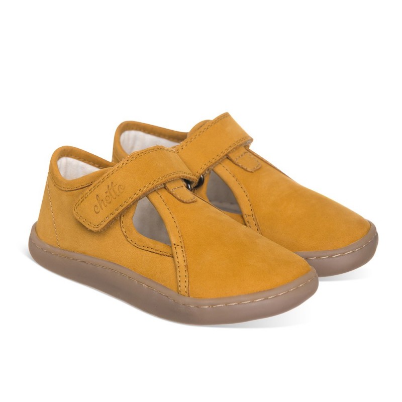 Chetto Cangrejera Barefoot camel para Niños confeccionada en piel y 100% respetuosa Ventas relámpago