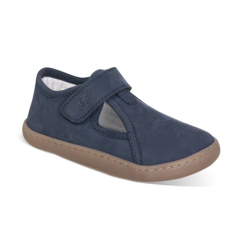 Chetto Cangrejera Barefoot azul para Niños confeccionada en piel y 100% respetuosa Descuento