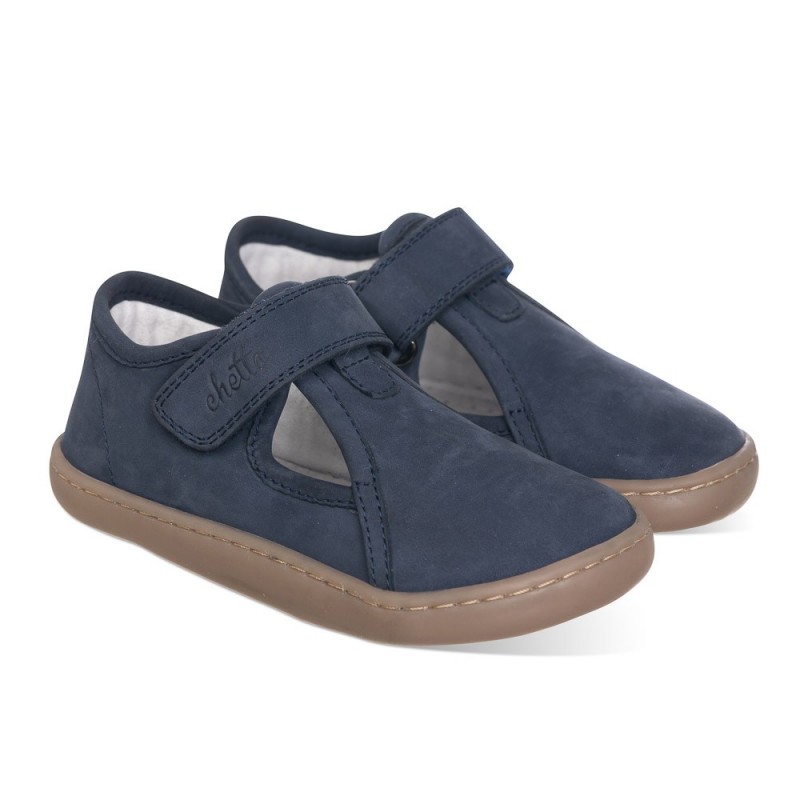 Chetto Cangrejera Barefoot azul para Niños confeccionada en piel y 100% respetuosa Descuento