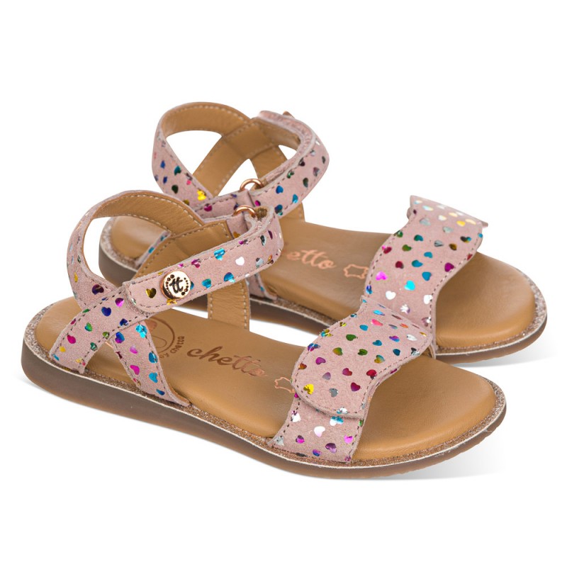 Chetto Sandalia de estampado corazones Promoción trimestral