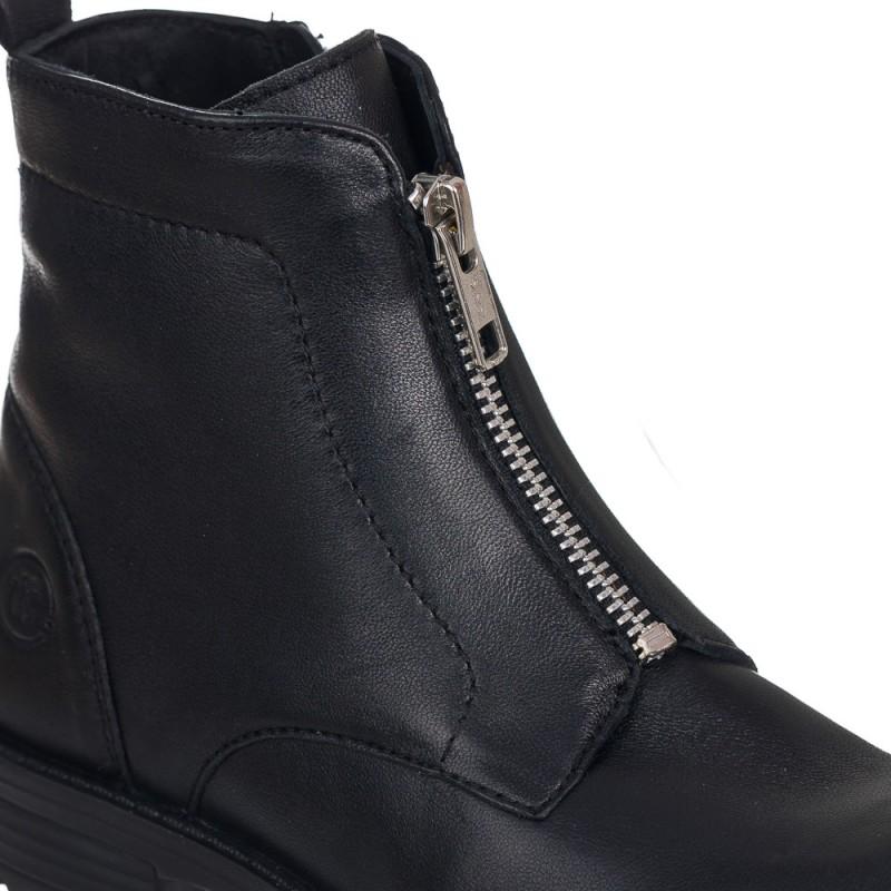 Chetto Botin en piel - cremallera central Venta caliente
