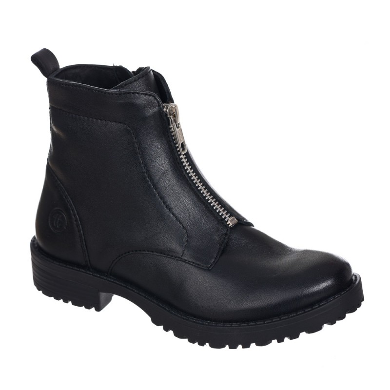 Chetto Botin en piel - cremallera central Venta caliente