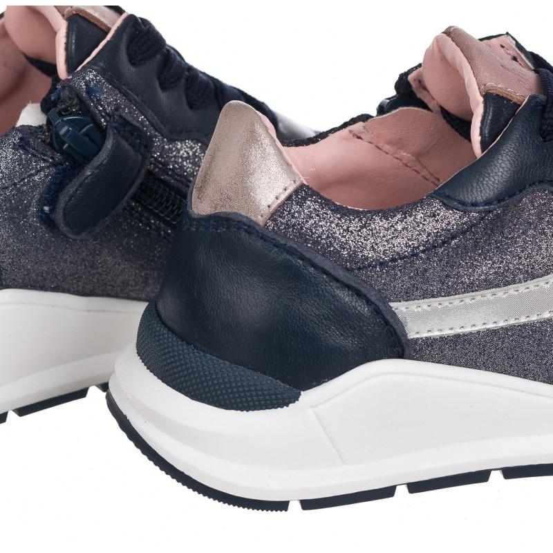 Chetto Sneaker de piel con cremallera lateral Ventas relámpago