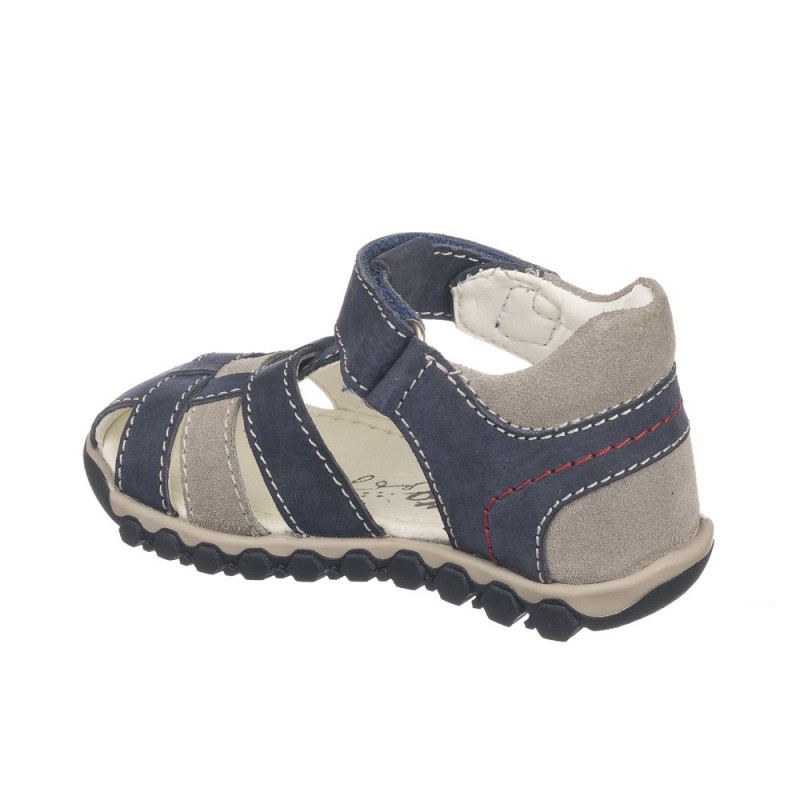 Chetto Sandalia cangrejera de velcro en piel Promoción por tiempo limitado