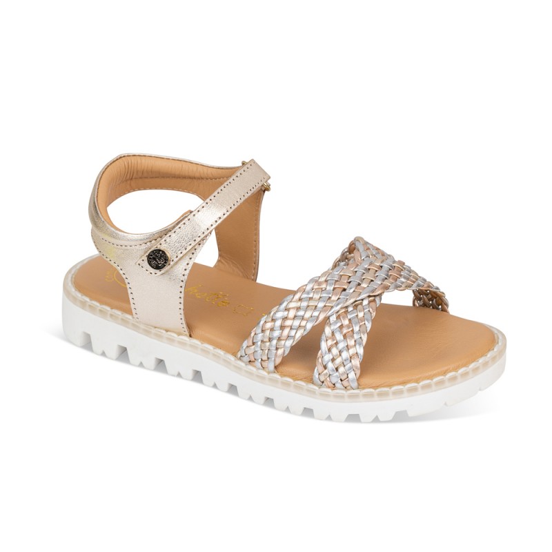 Chetto Sandalia Sport Piel Natural. Velcro/Trenza Última moda