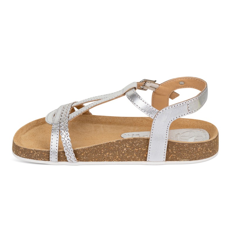 Chetto Sandalia Bios Piel Natural. hebilla/Trenza Grandes ahorros