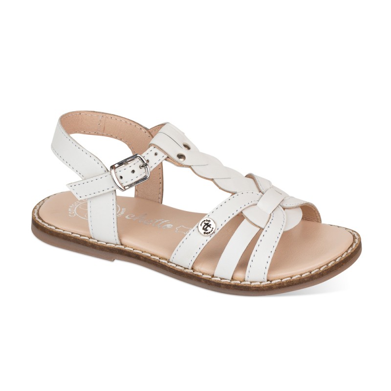 Chetto Sandalia Classic Piel Natural. hebilla/Trenza En línea