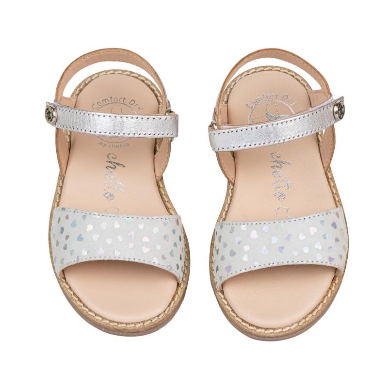 Chetto Sandalia Piel Cabra. Velcro/Corazones Rebajas