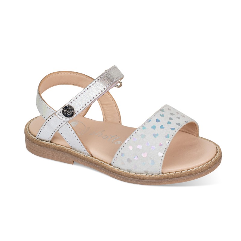 Chetto Sandalia Piel Cabra. Velcro/Corazones Rebajas