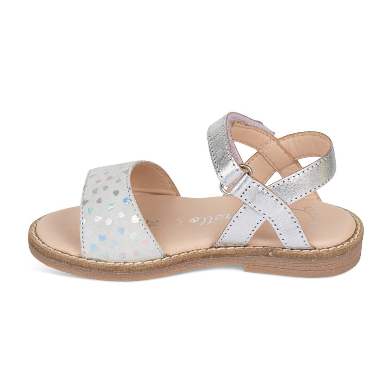 Chetto Sandalia Piel Cabra. Velcro/Corazones Rebajas