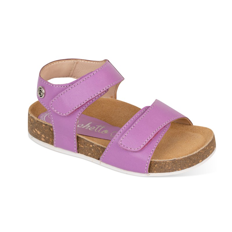 Chetto Sandalia Bios Piel Cabra. VelcroMorado Tienda