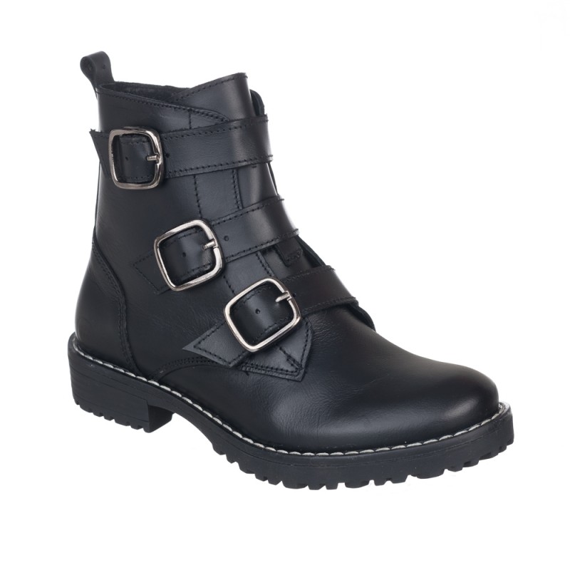 Chetto Botin tres hebillas - vi moda- 100% piel Rebajas online