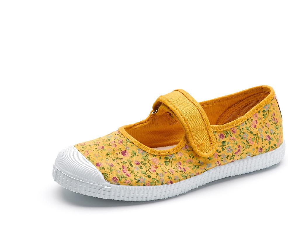 Cienta Merceditas Velcro Flores Tintada Últimos 3 días