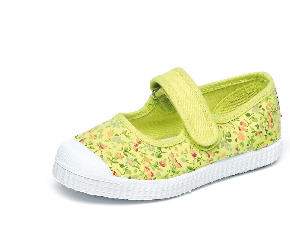 Cienta Merceditas Velcro Flores Tintada Últimos 3 días