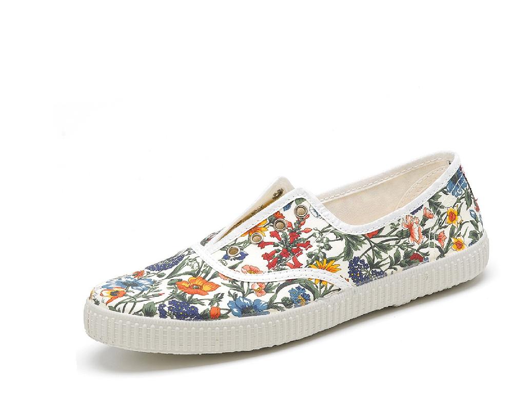 Cienta Zapatilla Inglés Sin Cordones Flores Libres Descuento