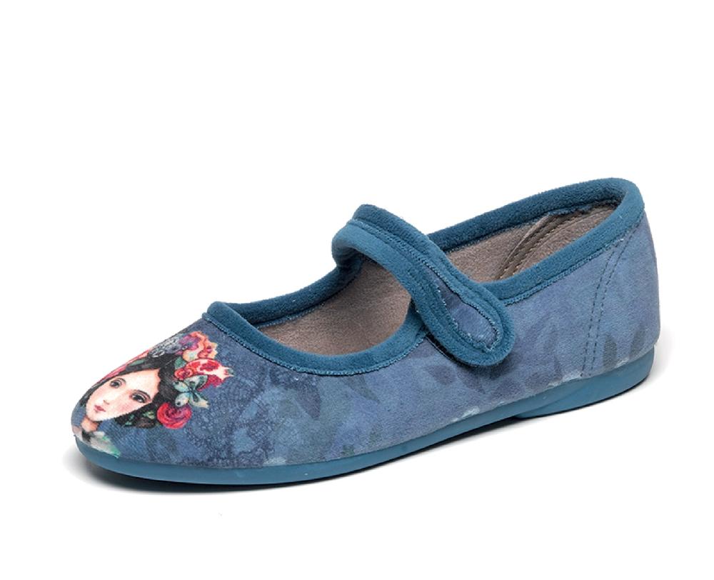 Cienta Bailarina Salon Velcro Sofia Grandes ahorros