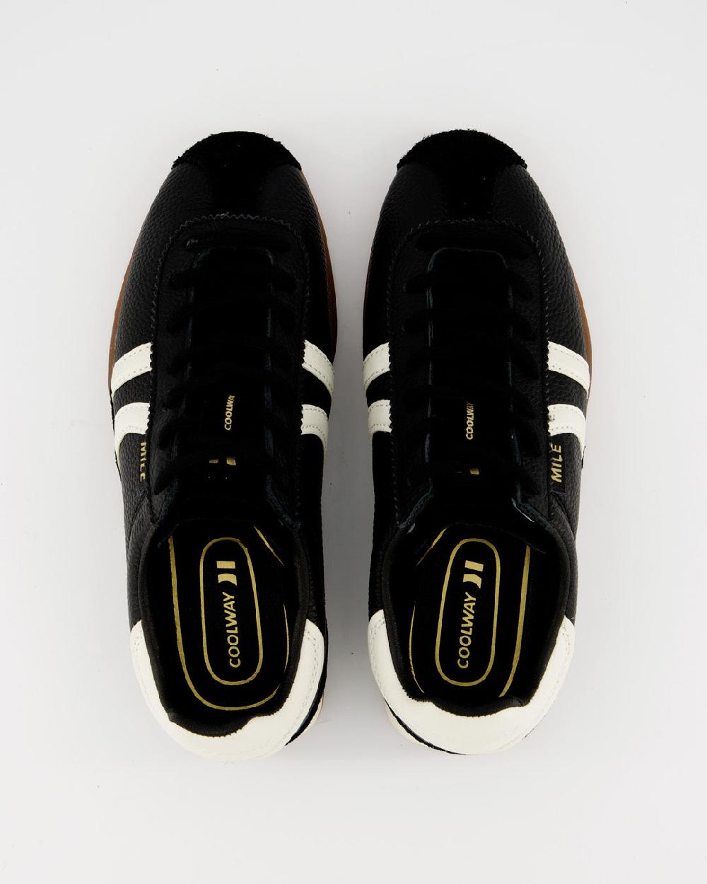 Coolway MILE BLACK LEATHER MUJER Ventas relámpago