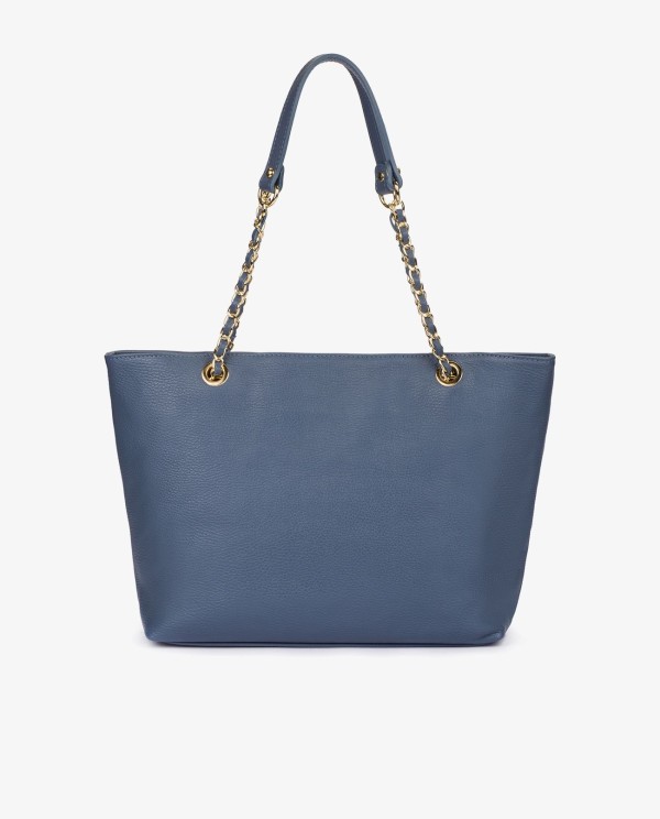 Cuplé SHOPPER CADENA PIEL AZUL Envío gratis