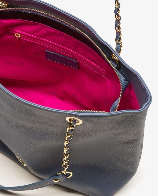 Cuplé SHOPPER CADENA PIEL AZUL Envío gratis